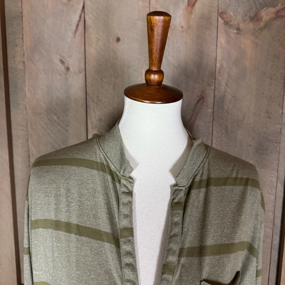 Free People / FP Beach Like a Bird green stripe midi dress Size Small - Picture 3 of 12